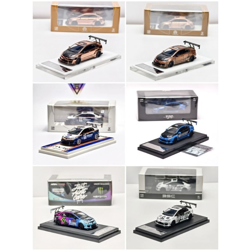 Time Micro Honda Civic FD2 Type R Hoonigan Carbomarz Playboy Rothmans Copper Electroplate Race Editi