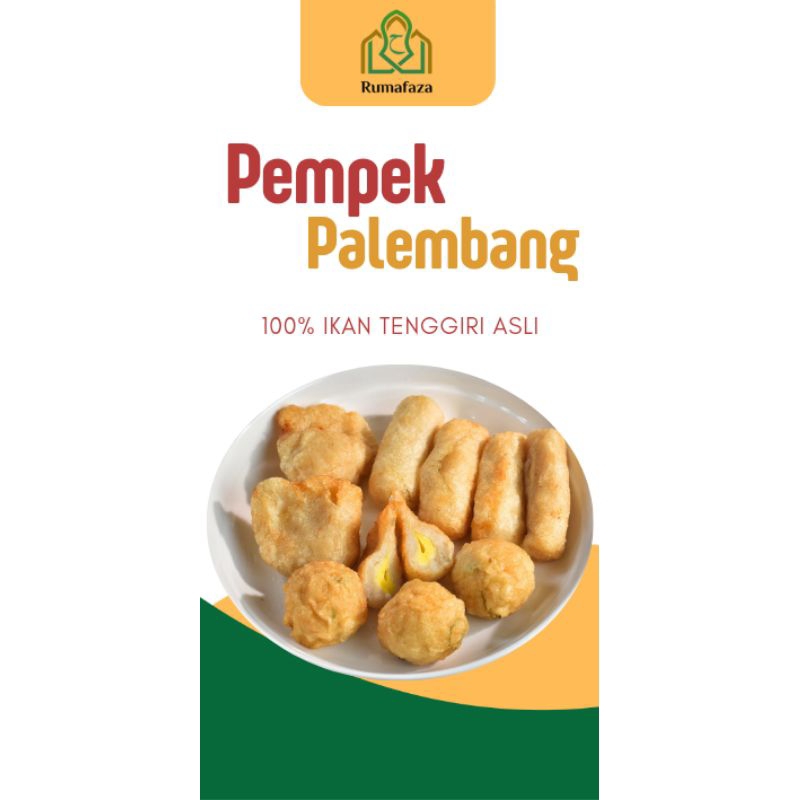 

Pempek Palembang Asli Gluten Free- 3 lenjer 2 kapal selam. Cemilan Enak Frozen Food Lezat Bergizi