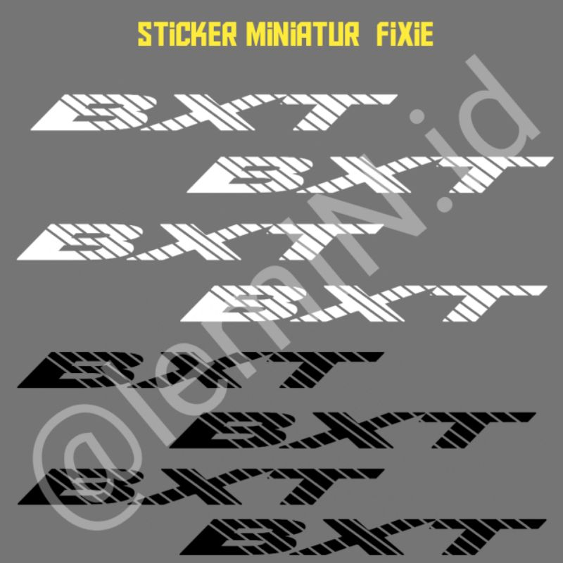 

stiker miniatur fixie (BXT)