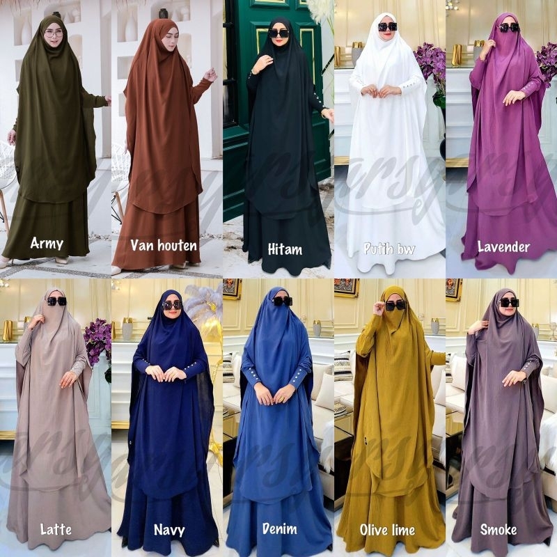 NUSAIBA SYARI UMROH HAJI GAMIS CADAR BY ARSY HIJAB