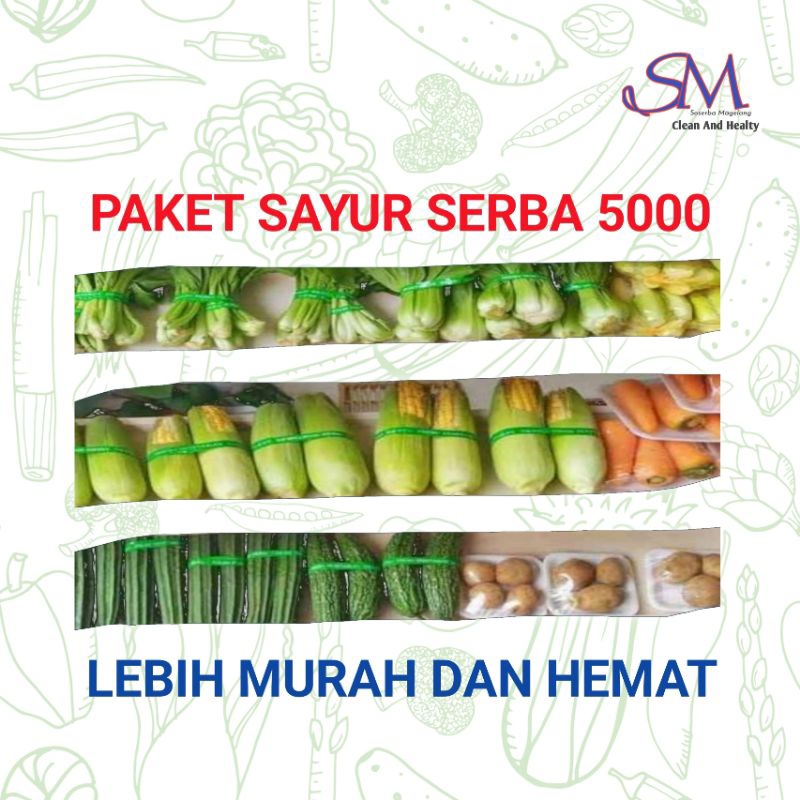 

Paket sayur murah harga 5000/pack