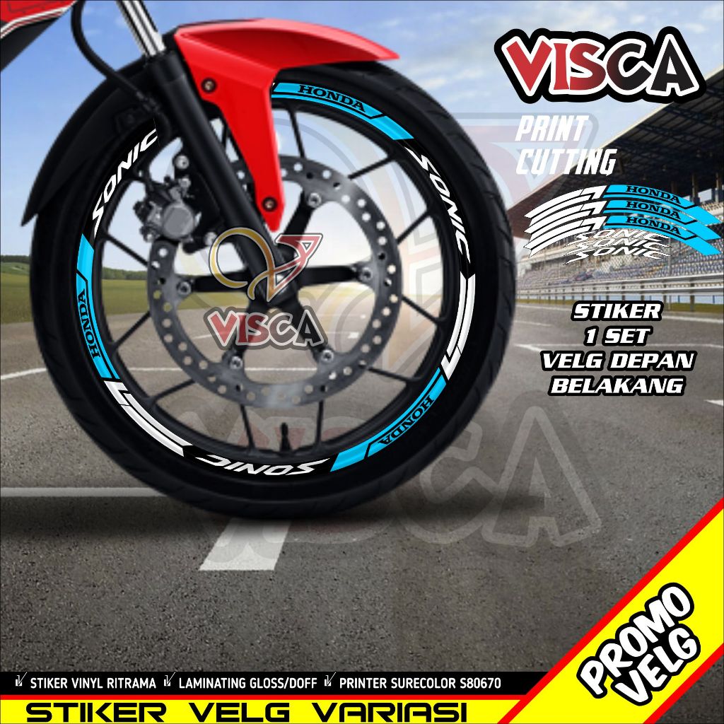 Stiker Velg Sonic List Velg Motor Stiker Velg Sonic A05