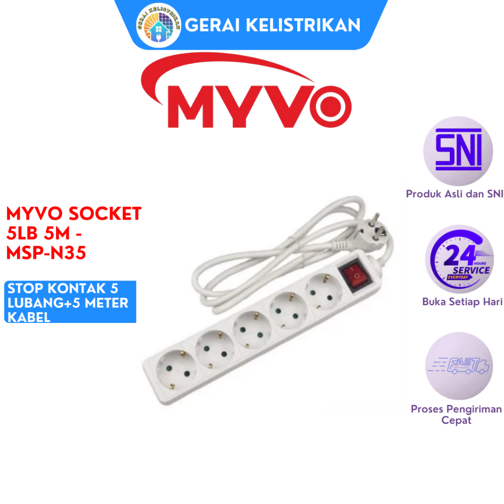 MYVO SOCKET 5LB 5M - MSP-N35