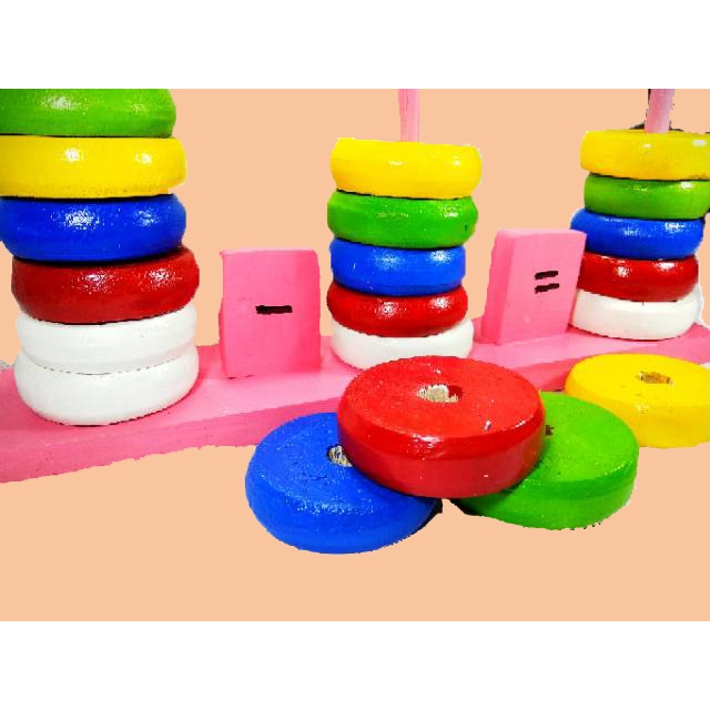 Mainan Edukasi Menara Donat Hitung