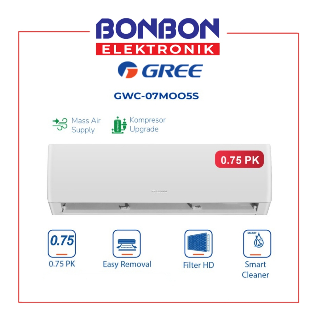 GREE AC Standard 0.75 PK GWC-07MOO5(S) / GWC-07MOO5 / GWC 07MOO5S 3/4 PK