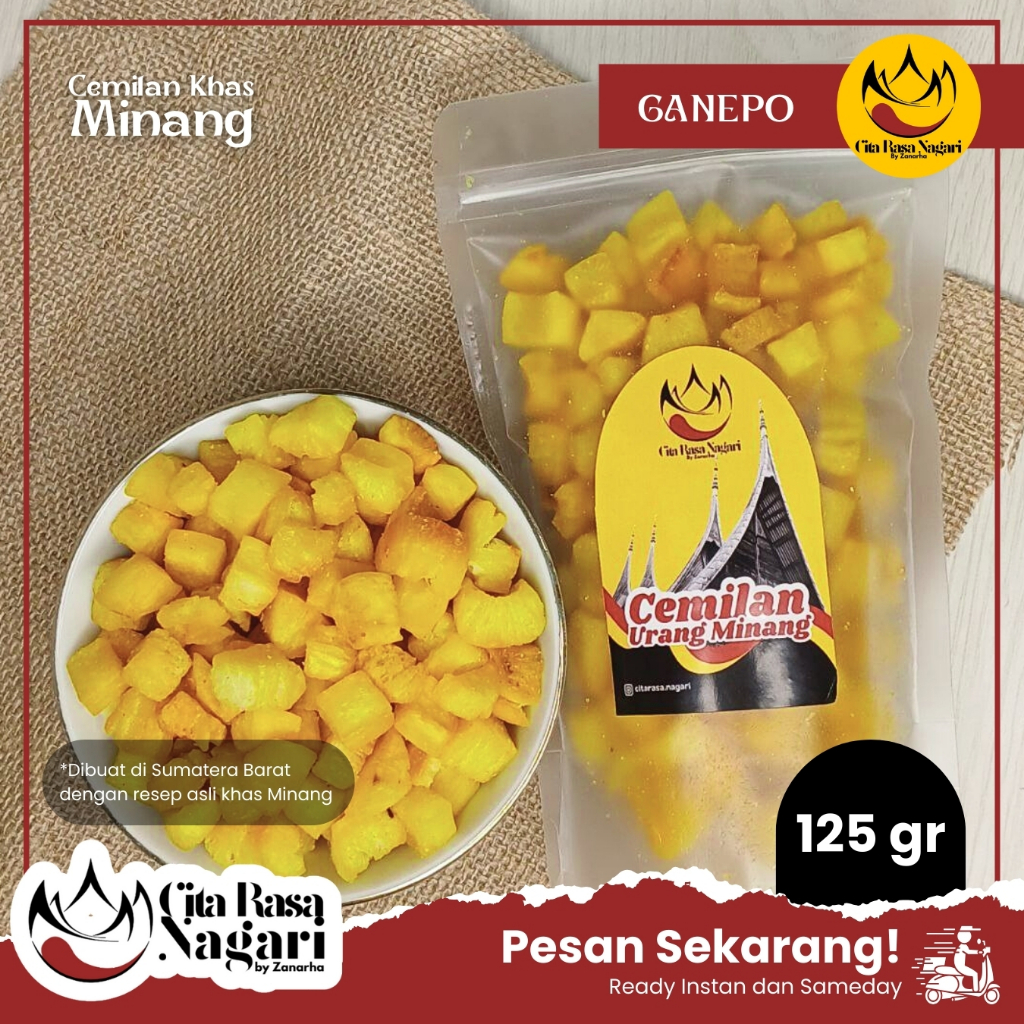 

Ganepo Singkong Dadu 125 gr Cemilan Khas Minang Oleh-Oleh khas Padang – Cita Rasa Nagari