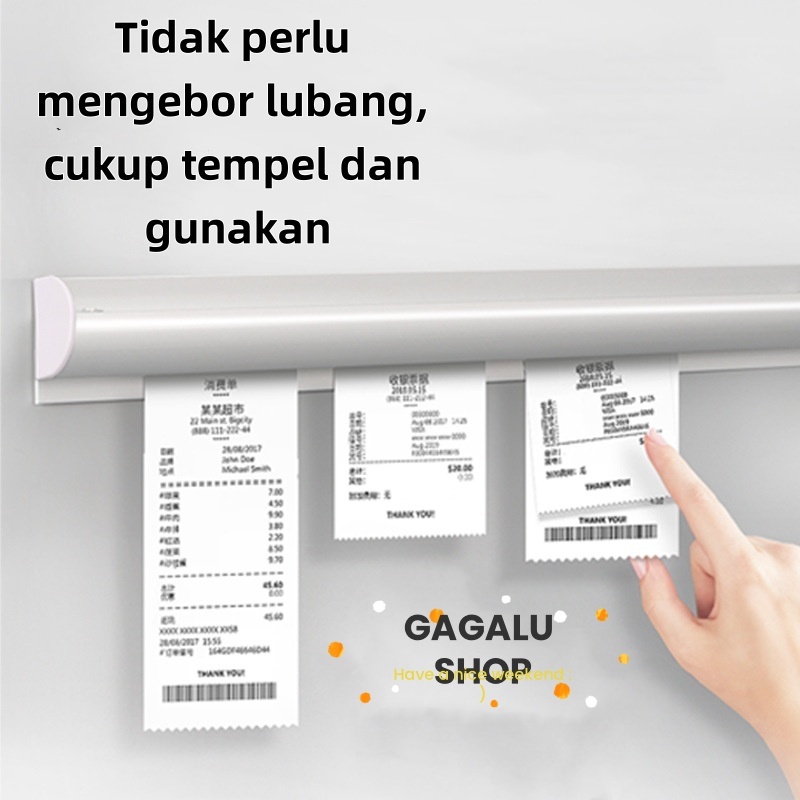 

Ag GAGALUBill Holder / Capitan Nota Stainless / Receipt Holder / Penjepit Kertas Bon Bill