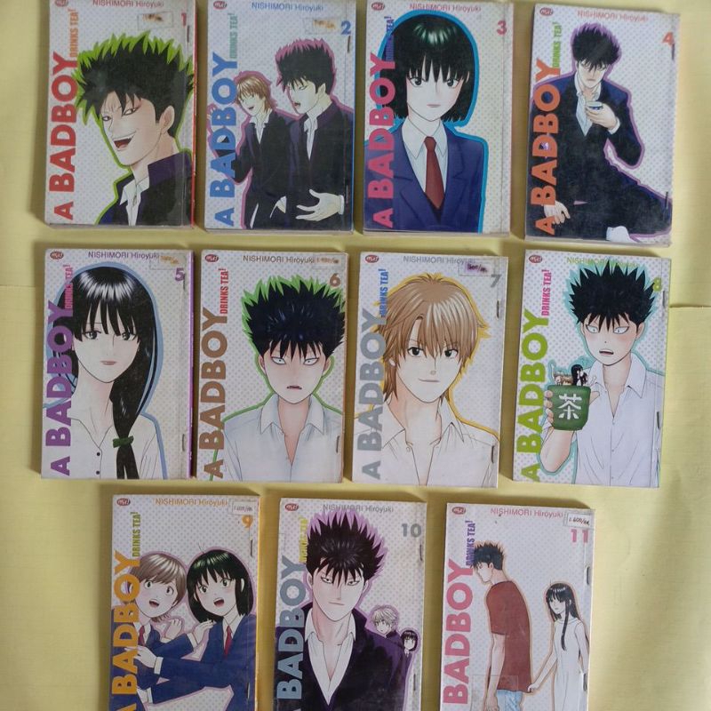 Komik. A BADBOY. Drinks tea. jilid 1 - 11. bekas/ Original