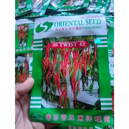 [COD] BENIH CABAI KERITING UNGGUL - OR TWIST 42/ORIENTAL SEED/ Benih Cabe Kriting F1 Hybrid Hot Pepp