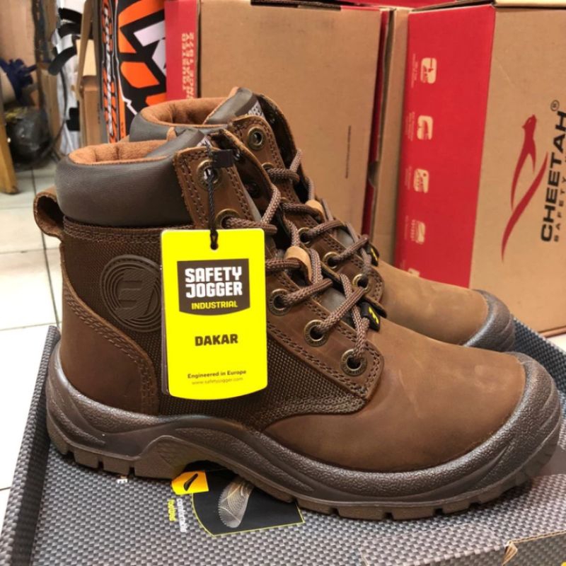 Sepatu Safety Jogger Dakar S3 Brown / Safety Shoes Jogger Original