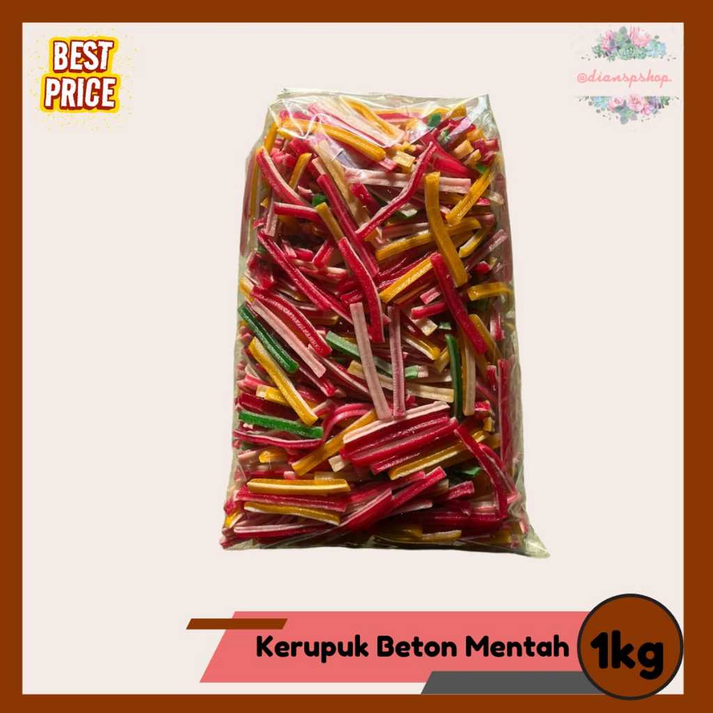 

Kerupuk Beton Kemasan 1kg Kerupuk Beton Mentah