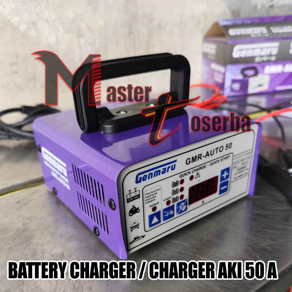 Charger Aki 50 Ampere bisa accu 12v & 24v