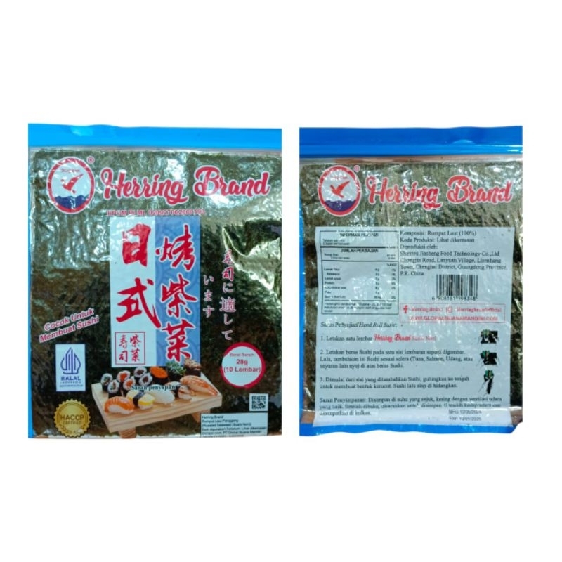 

Sushi nori isi 50 lbr/10lbr halal