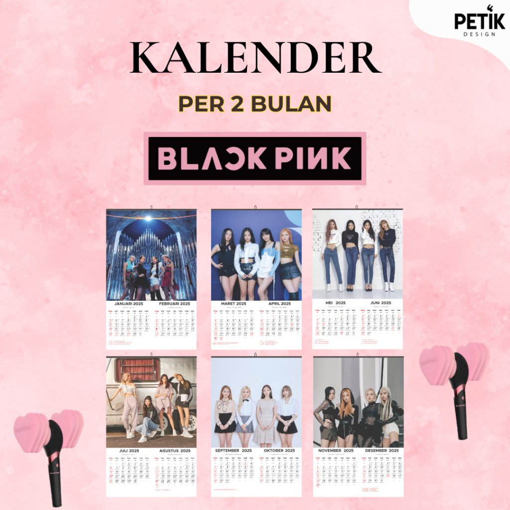 

Kalender Dinding Blackpink 2025 6 Lembar Klem