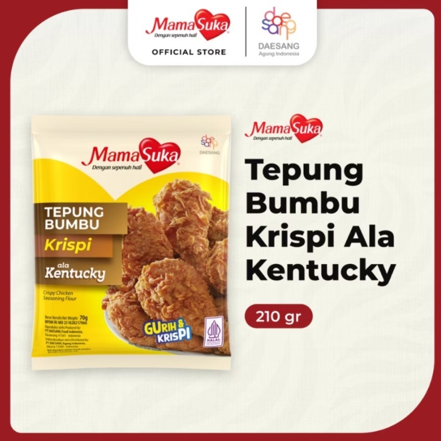

MAMASUKA TEPUNG KENTUCKY, BAKWAN & PISANG GORENG 210GR