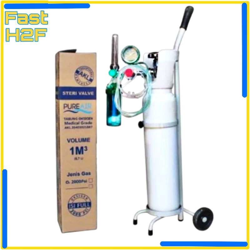 Tabung Oksigen Siap Pakai/Tabung Oksigen Set 1m3 Murah/Tabung Oksigen+isi,/Tabung Oksigen Set Regula