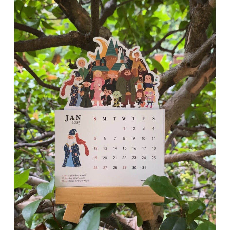 

Harry potter 2025 desk calendar + easel
