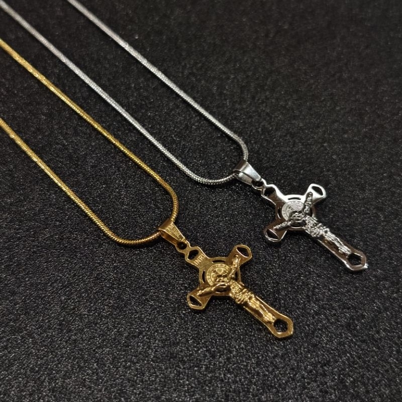 KEXA - Kalung Titanium Rohani Salib Benediktus