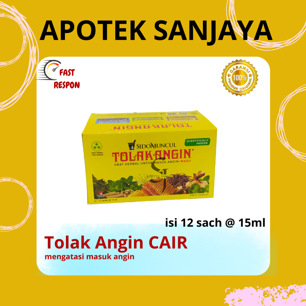 

Tolak Angin Cair Plus Madu isi 12 Sachet @15ml