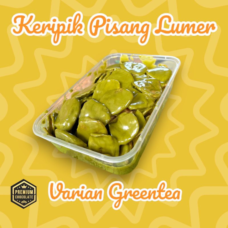 

KERIPIK PISANG COKLAT LUMER VARIAN GREENTEA 150 GRAM ENAK KRIYUK PAKAI COKLAT PREMIUM