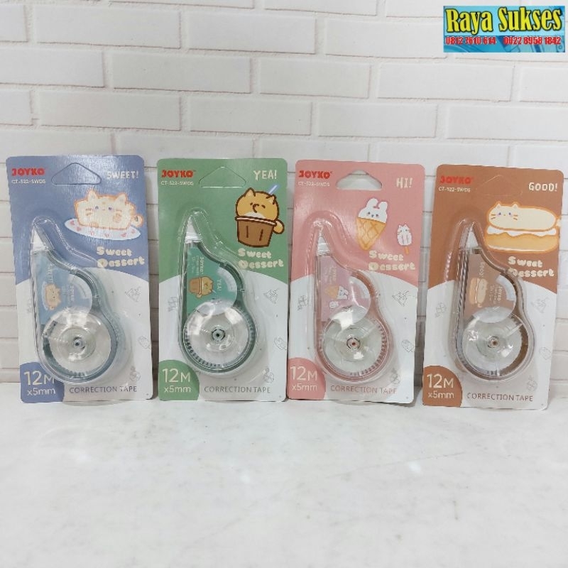 

Correction Tape Joyko CT-522 Sweet Dessert/ tip-ex Joyko SWDS