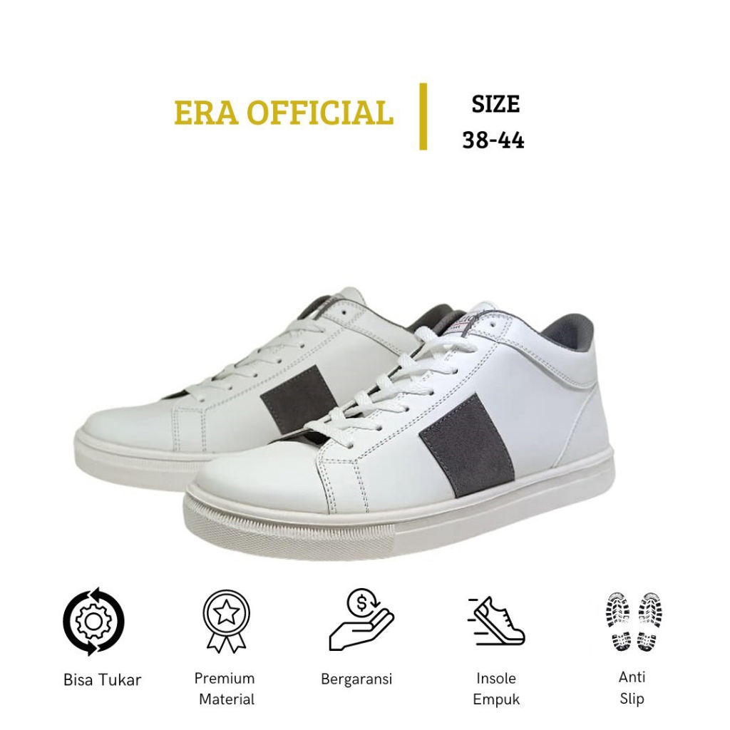 ERA - JACKSON Sepatu Sneakers Putih Ukuran 38-39-40-41-42-43-44