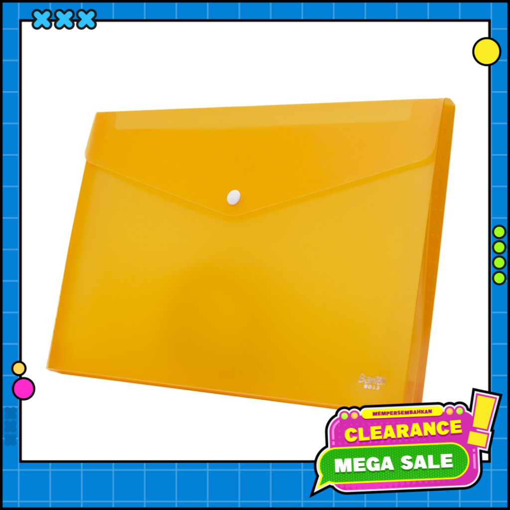 

Bantex Poly Wallet Case A4 (2 Divider) Orange 8013 12