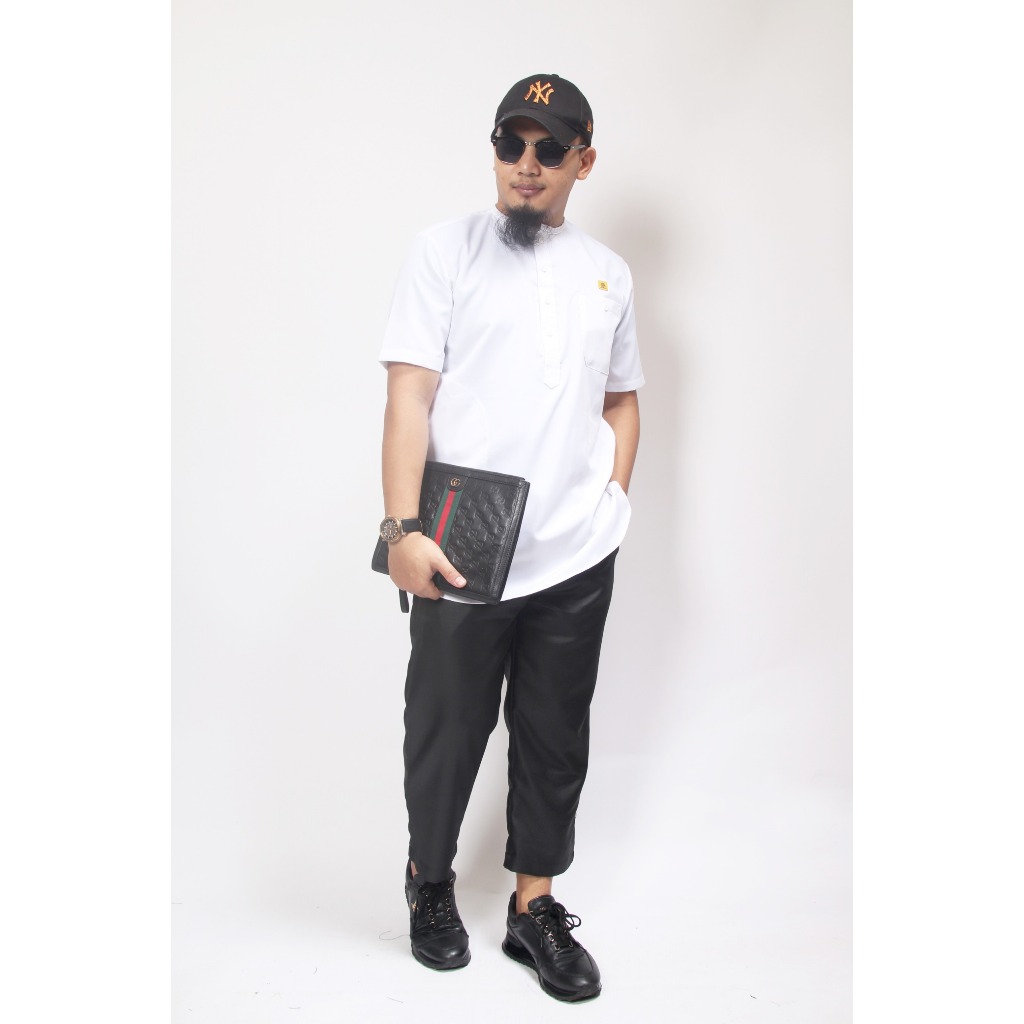 Kurta Putih Jumbo Al Amwa | Kurta Putih Oblong | Kurta Oblong | Kurta Putih Polos | Kurta Koko | Kok