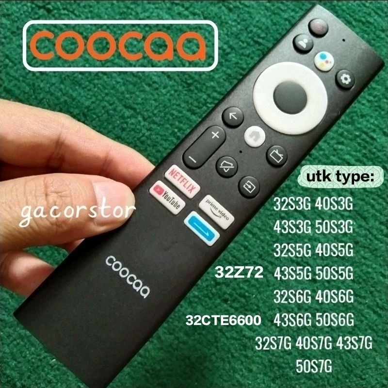 ctp remot @coocaa  android tv 32s7g 32Z72  40Z72 43Z72 32Z65 43CUE8600 43Y72 50Y65 55Y65 50Y72 65Y72