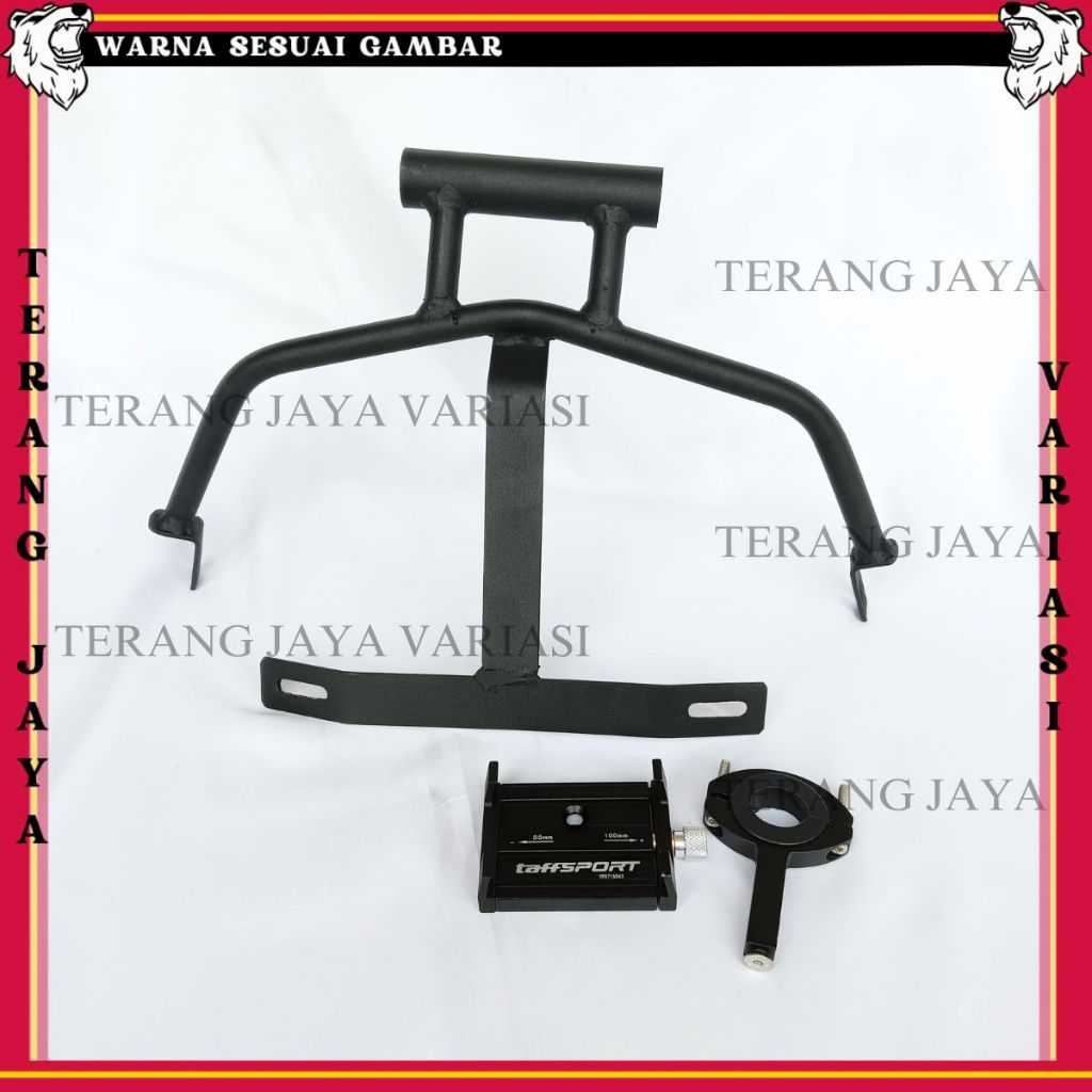 PAKET HOLDER GPS HP YAMAHA NMAX NEW PHONE HOLDER ALUMUNIUM STANG MOTOR BRAKET BRACKET BREKET HOLDER 