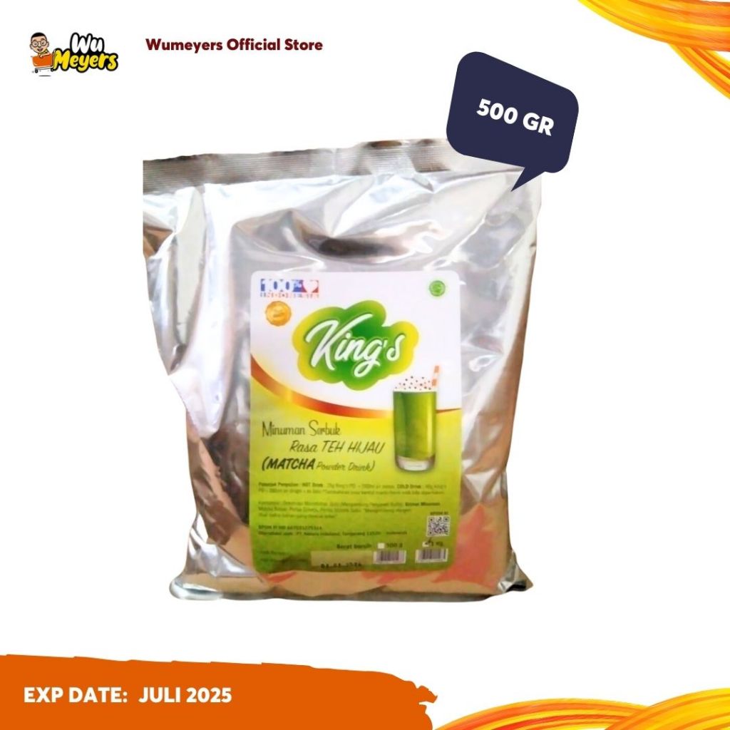 

Minuman Bubuk Green Tea Teh Hijau Kings Powder Drink Green Tea Bubuk Minuman Green Tea 500 gr