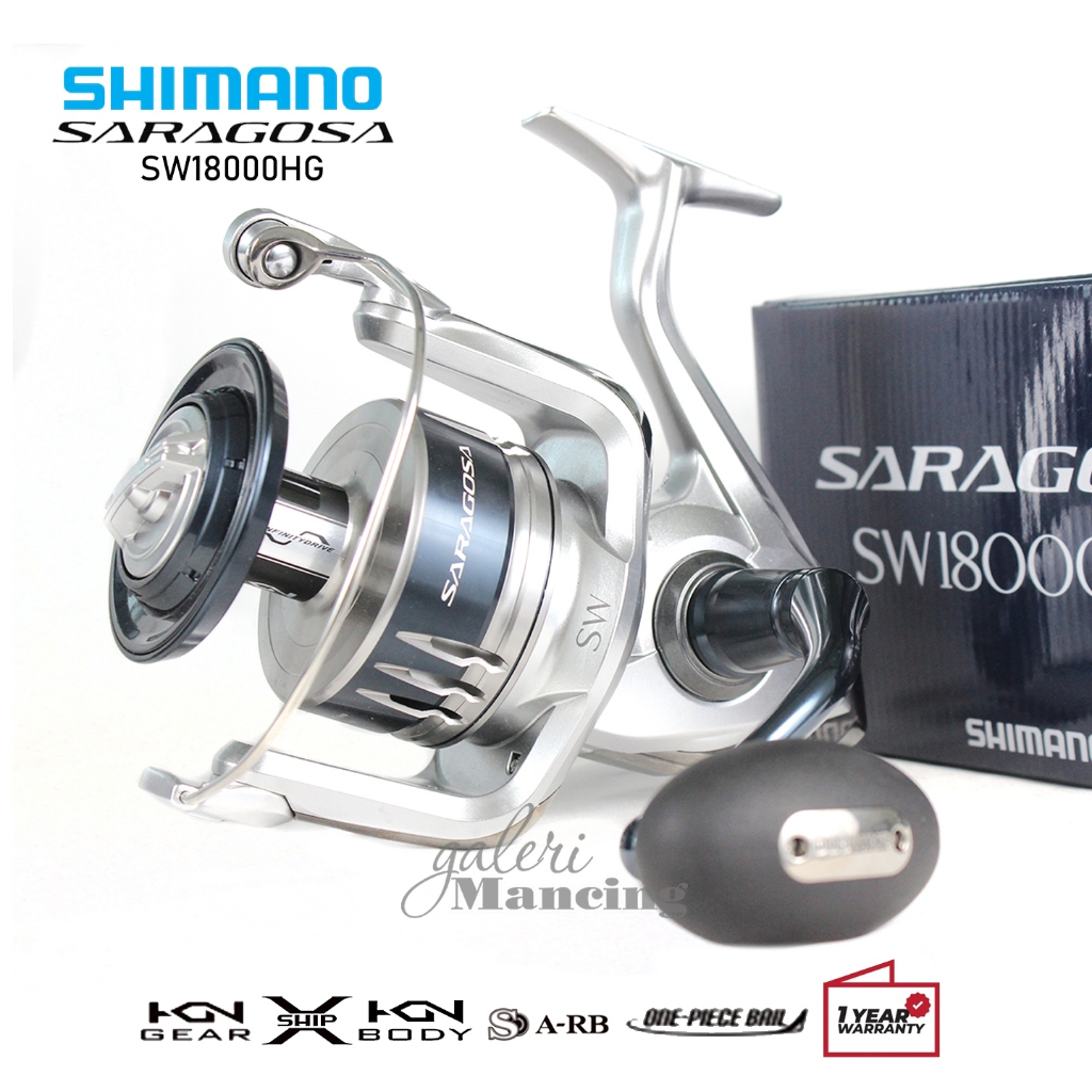 REEL SHIMANO SARAGOSA 2020 - SW 8000HG - 10000HG - 14000XG - 18000HG - 25000