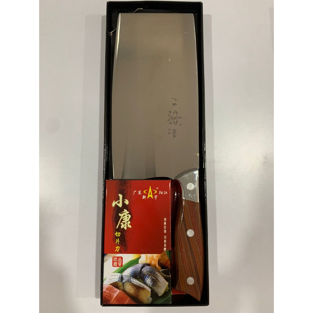 PISAU DAGING STAINLESS GAGANG KAYU / GOLOK DAGING / GOLOK CINCANG / PISAU RRC