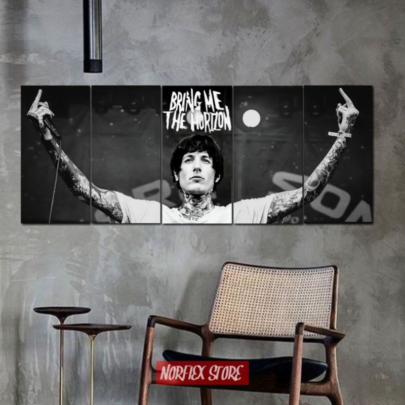 Hiasan kamar cowok Poster dinding band Bmth 1 set - Pajangan
