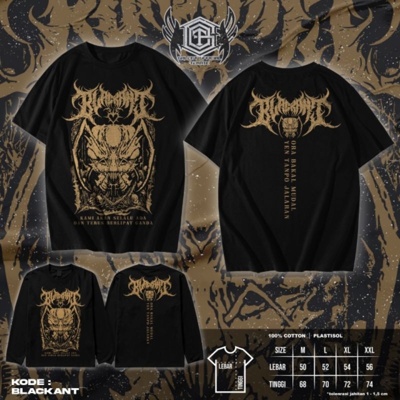 KAOS SEMUT HITAM PSHT PUTIH // KAOS BLACK ANT SABLON PLASTISOL // KAOS PUTIH SABLON KEREN // KAOS WA