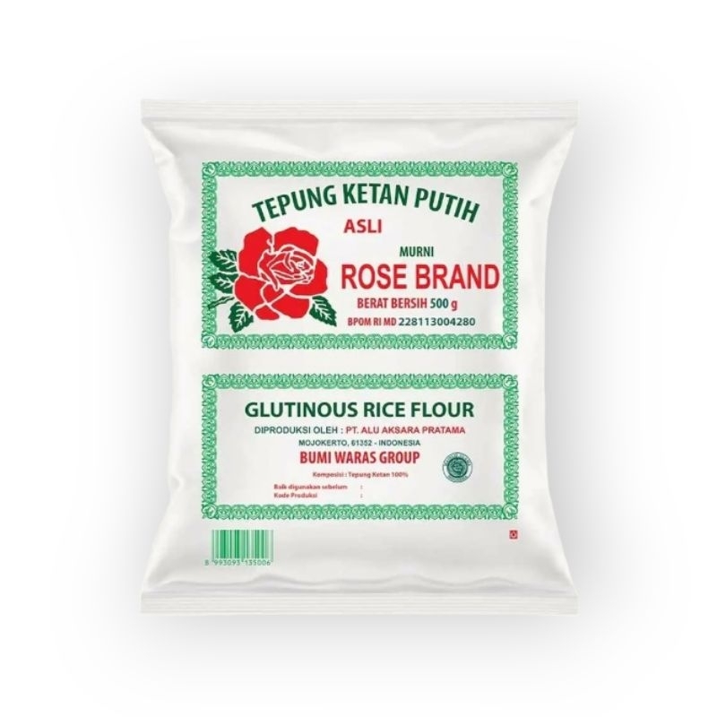 

Tepung Ketan Putih Rose Brand 500 gr