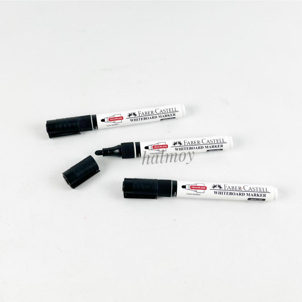 

SPIDOL WHITE BOARD MARKER WARNA HITAM MERK FABER CASTEL ( 1 pcs )