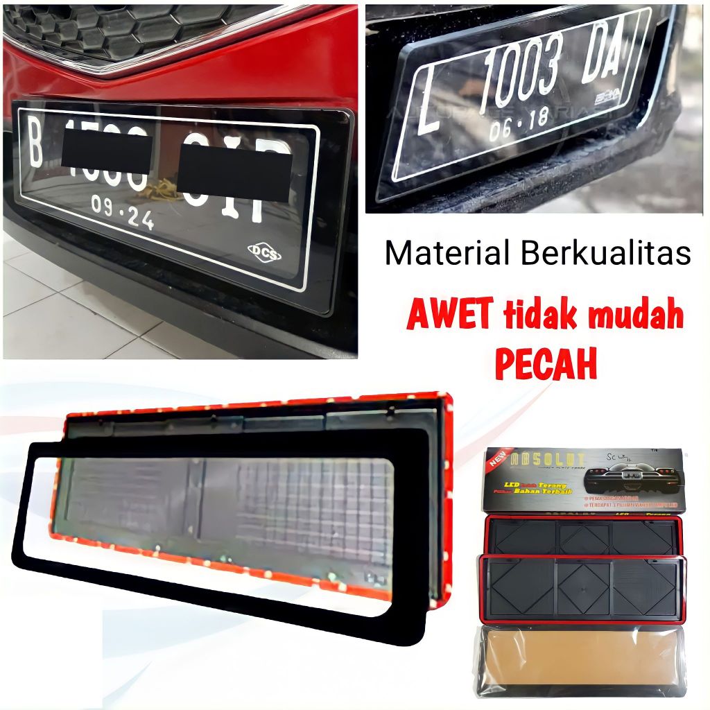 Dudukan Plat Mobil Akrilik