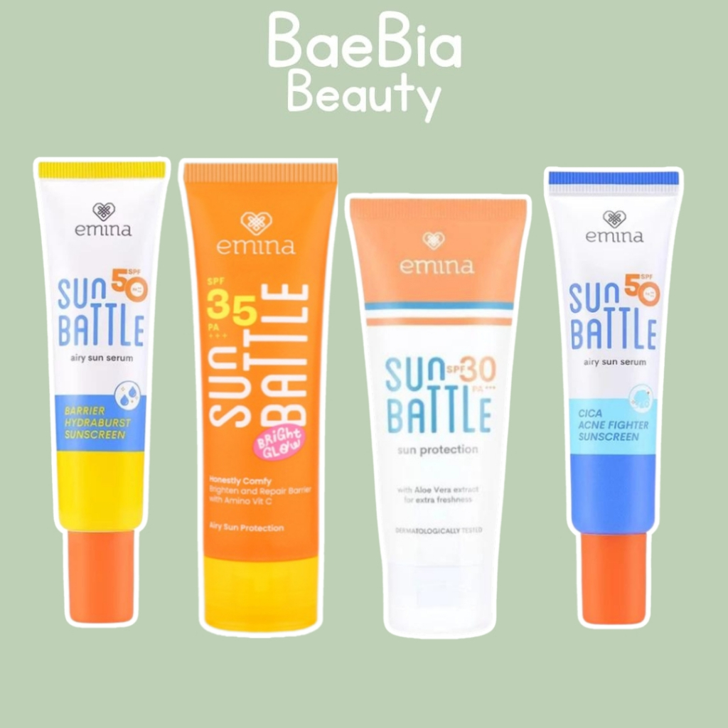 Emina Sun Battle Sunscreen SPF 30 SPF 45 SPF 50