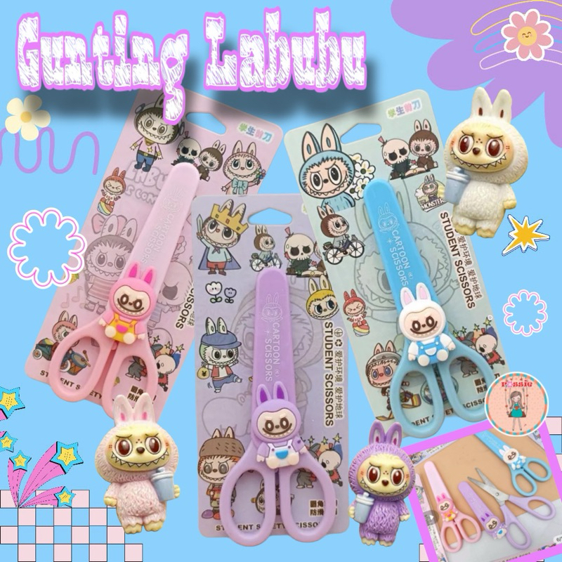 

Gunting Labubu/Gunting Lucu Berkarakter Labubu Gunting Mini Scissors Gunting Tutup/Peralatan Sekolah Labubu/Alat Tulis Labubu