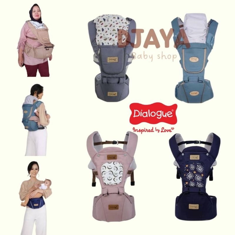 DIALOGUE Gendongan bayi hipseat DGG1050 AIRFLOW Teething pad, DGG1034 Sunny, DGG1035 Moonlight, DGG1