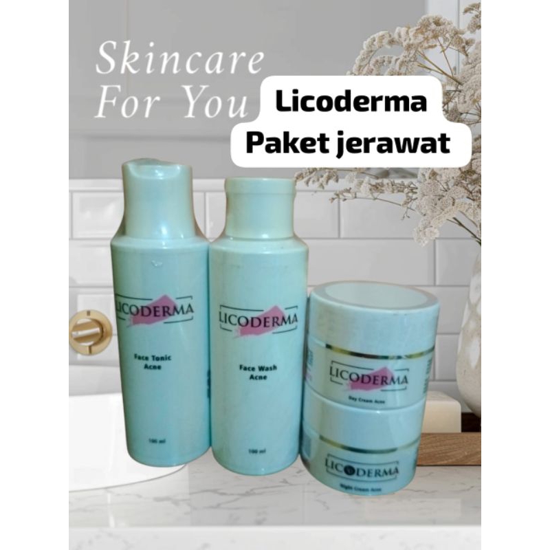 LICODERMA PAKET JERAWAT
