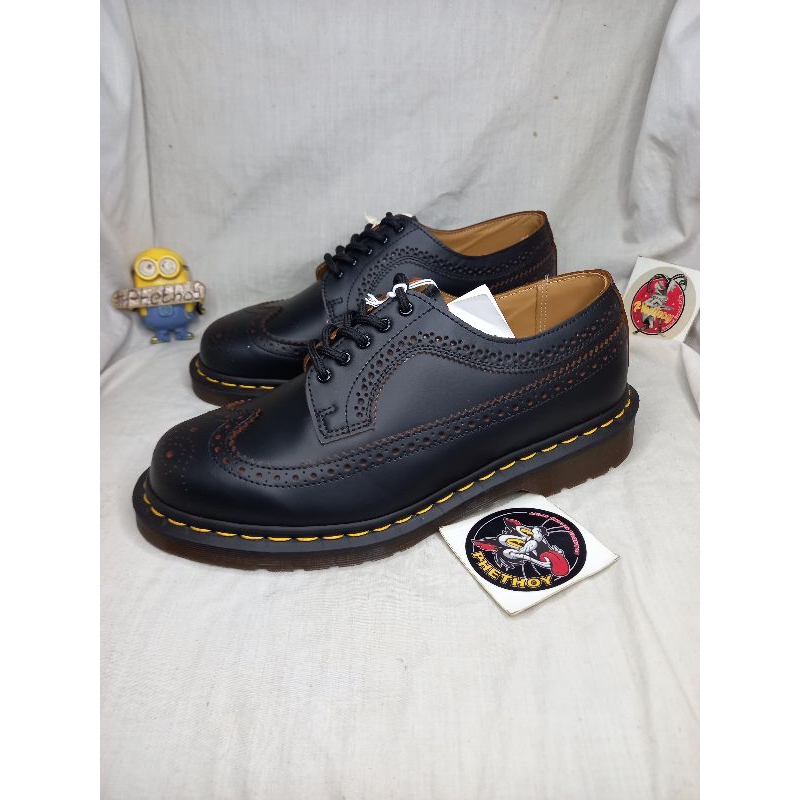 sepatu boots dr martens 3989 brogues wingtip docmart original england brogue vintage black oxblood