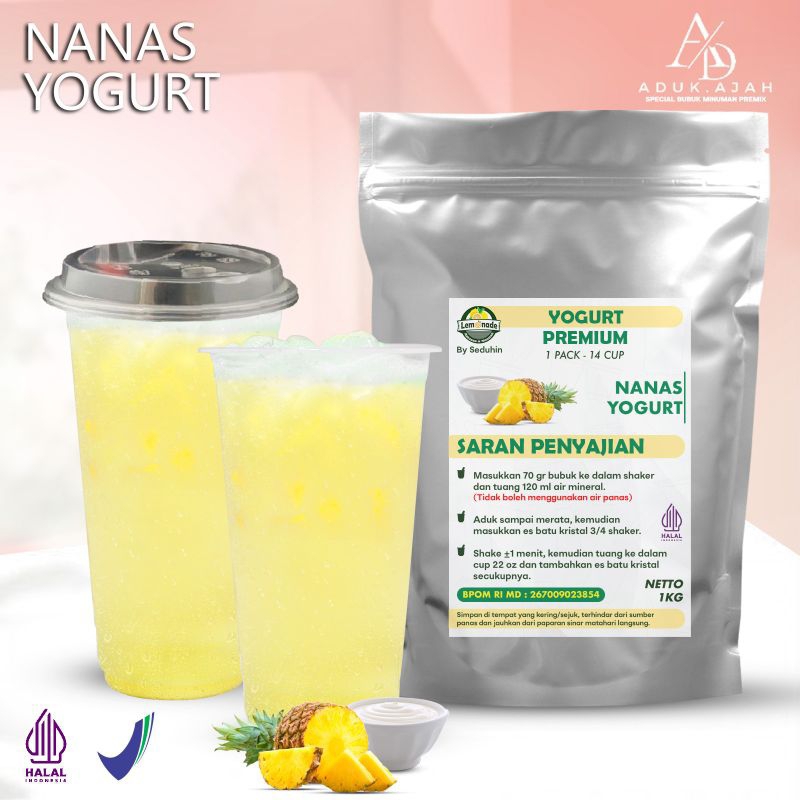 

MINUMAN NANAS YOGURT 1 KG/ MINUMAN BUBUK INSTANT