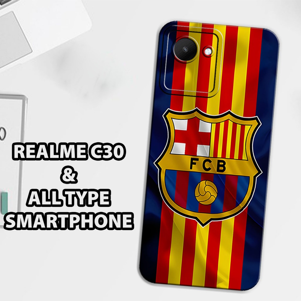 (GC34) Softcase karet Hp REALME C30 | Case Motif Gambar Bola | Case REALME C30 Silikon Tpu Pro Camer