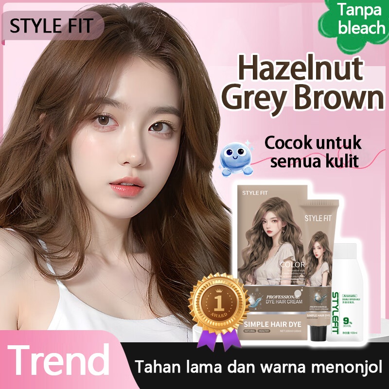 ❤Perawatan rambut herbal❤STYLE FIT cat rambut *200ml,Menutup uban,Cat rambut yang merawat rambut,Ram
