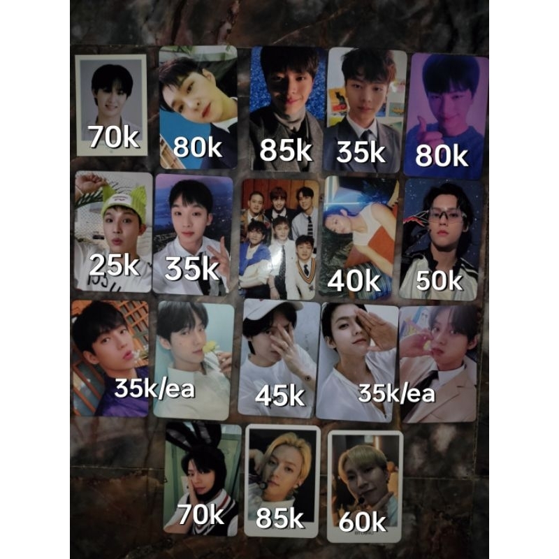 HARAP CHAT DULU photocard btob eunkwang minhyuk changsub ilhoon peniel sungjae