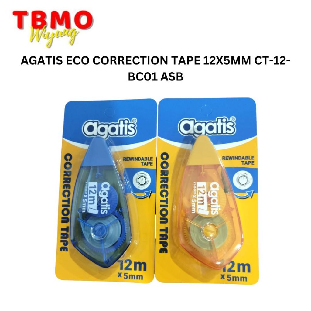 

TBMO AGATIS ECO CORRECTION TAPE 12X5MM CT-12-BC01 ASB