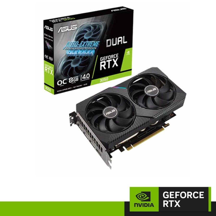 VGA ASUS RTX 3050 DUAL GAMING OC 8GB DDR6 - Nvidia Geforce rtx3050