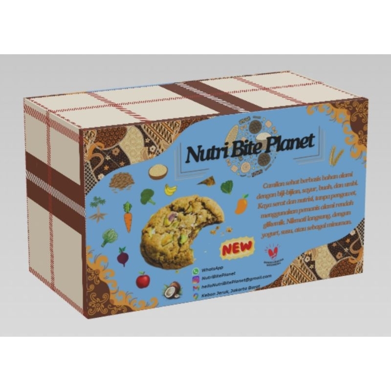 

Nutri Bite Planet Healthy Cookies with Natural Ingredients and Selected Quality Spices 1 pcs